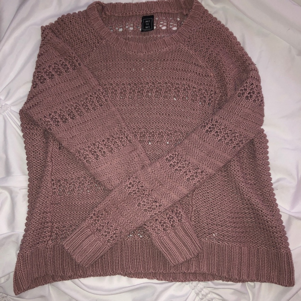 Mauve knit sweater